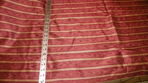 Persimmon Gold Stripe Print Fabric / Upholstery Fabric 1 Yard F540 - Bild 1 von 1