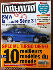 L'AUTO-JOURNAL du 01/1996; Spécial Turbo Diesel, Top 10/ BMW série 3/ Mégane