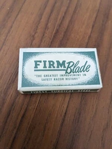 Vintage Firm Blade Razor Replacement Blade Box Never Opened Two Blades In One 10 - Picture 1 of 4