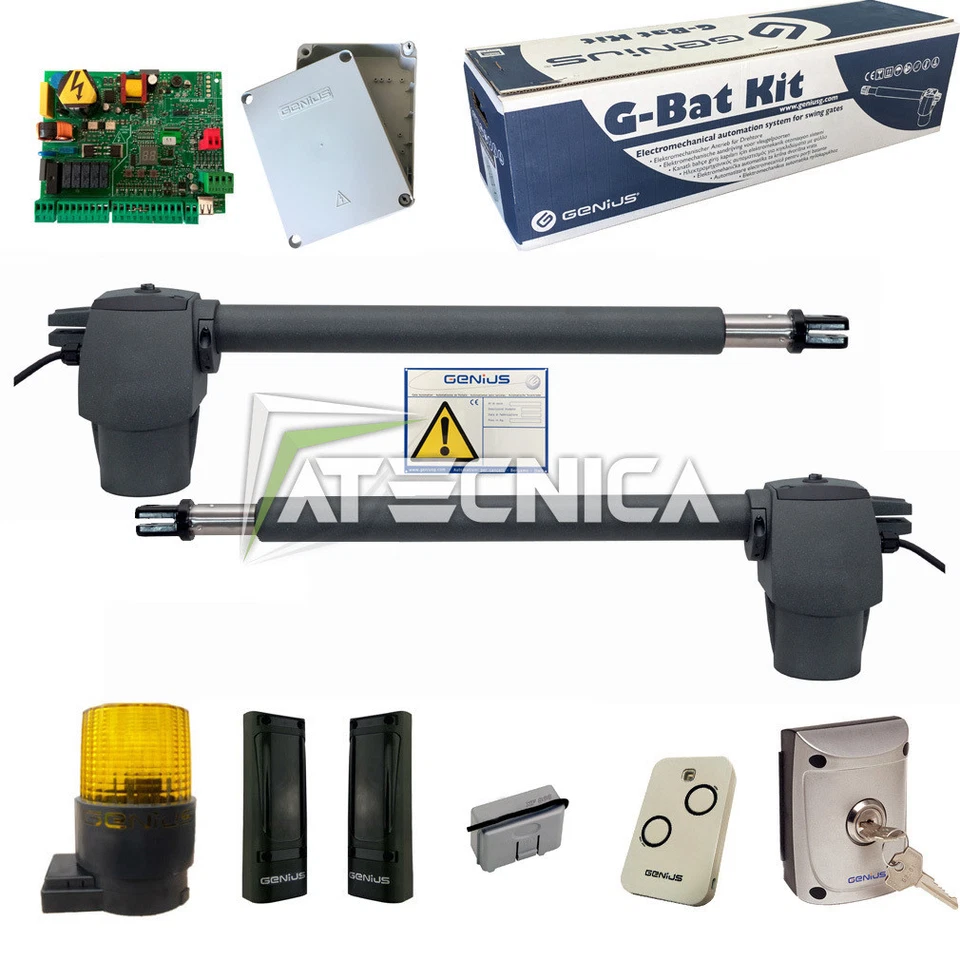 Kit completo cancello ante battenti 400K 3m 230V FAAC GENIUS G-BAT KIT 517012281