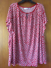 Women's Susan Graver Red & White Flutter Sleeve Tunic Top - size 3X