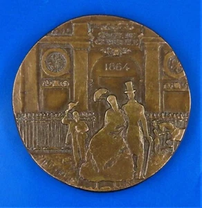 Medalla de aniversario de Francia SOCIETE GENERALE 1864-1964 Ø 67,40mm-176,0gr - Imagen 1 de 11
