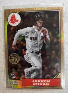 2022 Topps Chrome Jarren Duran R/C 1987 Redux - Imagen 1 de 2