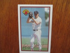 1989 Bowman Gum Inc. Signed Roger Clemens Card # 26, Boston Red Sox, Pitcher