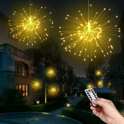 Ooklee Firework Garden Lights Battery Operated,120 LED 8 Modes Waterproof Remote - Image 1 of 4