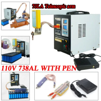 Soldador por puntos SUNKKO 738AL Soldador por puntos de pulso portátil para soldadura a batería 3,6 KW Foto 1 de 4