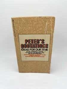 Peters Zitate: Ideen für unsere Zeit von Dr. Laurence J. Peter 1979 Taschenbuch - Bild 1 von 6