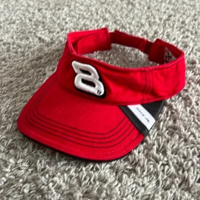 Dale Earnhardt Jr Racing Rojo Ajustable Visera Sombrero Gorra de Pelota De Colección Foto 1 de 4