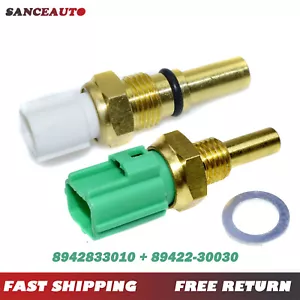2PCS Radiator Coolant Fan Switch &Coolant Temperature Sensor For Toyota 1990-01 - Foto 1 di 9