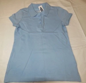 Old Navy girls youth short sleeve polo shirt S 6-7 Mo Blue School Uniform 975231 - Picture 1 of 3