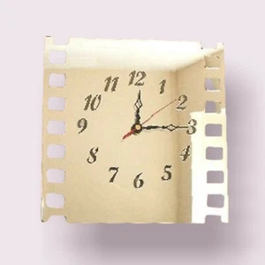 Film Reel Shaped Clocks - Many Colour Mirrors & Solid not mirrored Colours - Picture 1 of 6