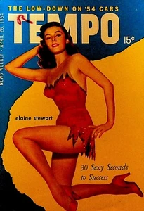 Tempo Magazine April 26 1954 Elaine Stewart Prince Valiant Lana Turner - Picture 1 of 6