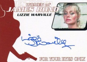 James Bond Archives 2014 Edition Lizzie Warville Autograph Card WA57