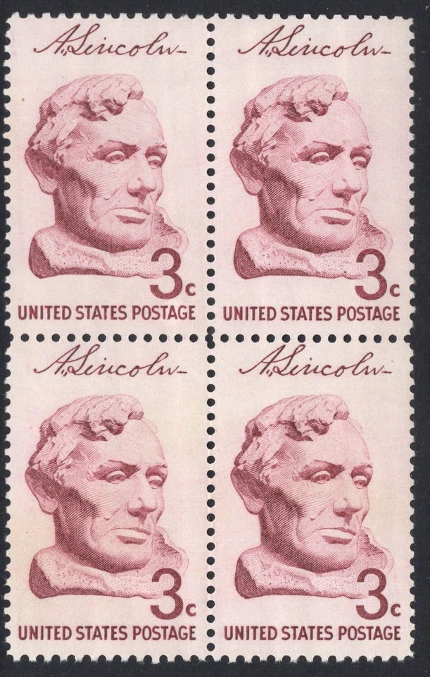 US #1114 3¢ Lincoln Sesquicentennial Block of Four 1959 MNH - Image 1 of 1