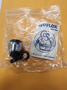 Siroflex Double Swivel Sprayer Black & Chrome Made In Italy Blue Line - New - Picture 1 of 5