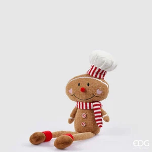 EDG Enzo De Gasperi Décor De Noël Marzipan Gambemolli H 55 Cm Marron - Imagen 1 de 2