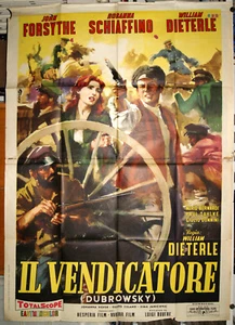 manifesto 4F film IL VENDICATORE - DUBROWSKY W.Dieterle Rosanna Schiaffino 1959 - Picture 1 of 1