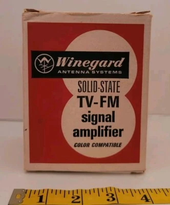 Vintage Winegard TV FM Antenna Signal Amplifier AP-87 Original Box - Image 1 of 4