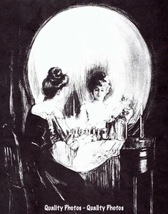Cráneo Ilusión Óptica Impresión Fotográfica 8,5x11" Todo Es Vanidad Dama Victoriana Arte Broma - Imagen 1 de 1