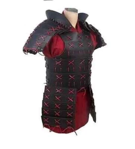 Medieval Black Leather Samurai Leather Armor for LARP and Cosplay Costume - Picture 1 of 6