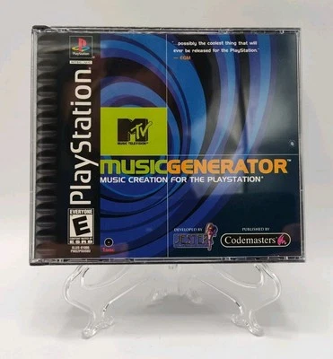 MTV Music Generator - (PS1, 1999) *CIB w/ Reg Card* VGC* Black Label* Tested! - Image 1 of 4