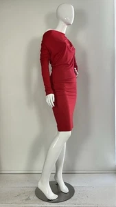 Vivienne Westwood asymmetric red draped cowl neck dress. Size XS (stretchy) - Picture 1 of 11