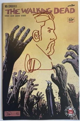 The Walking Dead #163 (2017) w/ABRAHAM Remarque by Charlie Adlard - Image 1 of 2