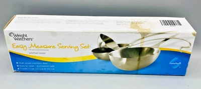 Juego de 3 cucharas para servir Weight Watchers Easy Measure control de porciones de acero inoxidable Foto 1 de 4