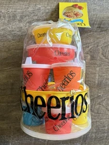 Vintage Cheerios Baby Feeder 27 Piece Gift Set Container Bowl Cup - Picture 1 of 7