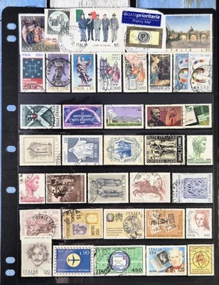 ITALIAN  Daily Stamp Mix from ITALY - 37 Stamps Italia - Sold as Seen - VF/NH - Image 1 of 2