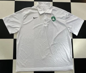 Camiseta Polo Nike Dri-Fit Boston Celtics Para Hombre XL Blanca NBA Golf Performance - Imagen 1 de 3