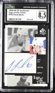 1999-00 SP Authentic Pavel Bure #PB Sign of the Times CGC 8.5 - Picture 1 of 2