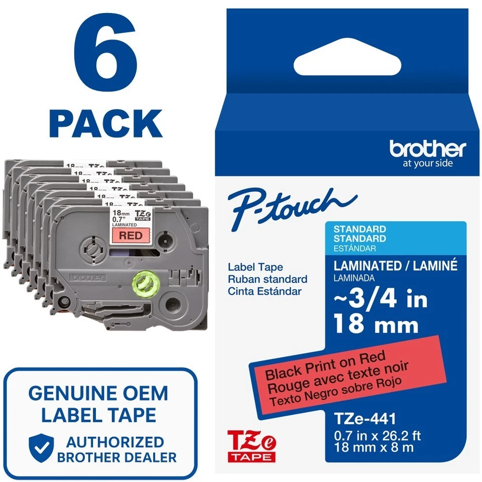 Brother International TZE441G Brother Tze P-touch Label Tape
