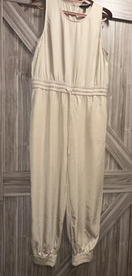 Mono Banana Republic 12 beige tostado sin mangas pierna jogger utilitario para mujer Foto 1 de 4