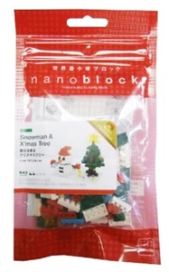 KAWADA NanoBlock NBC_100 Pupazzo di neve & X'mas Albero 170Pics NANO BLOCCO - Foto 1 di 1
