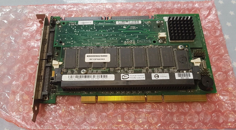 Dell 9M912 PowerEdge PCI-X PERC 3/DC U160 SCSI RAID Controller | 09M912 - Image 1 of 1