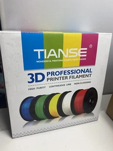 FILAMENTO STAMPANTE PROFESSIONALE 3D TIANSE GREEN PLA 1,75mm~NON INTASAMENTO 2,2lb - Foto 1 di 3