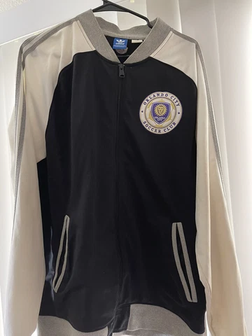MENS adidas ORLANDO CITY SC MLS Black TRACK JACKET EXTRA LARGE XL Cover