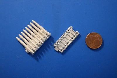 IMPERIAL-MODELLBAU NEU - Deutsche 3,7cm Munition, WK II, RC Panzer Zubehör, Modellbau Maßstab 1:16