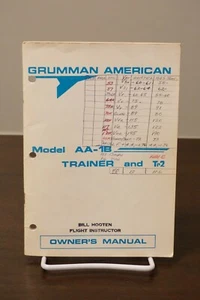 Grumman American Model AA-1B Trainer and Tr2 Owners Manual - Picture 1 of 7