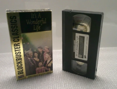It's A Wonderful Life Blockbuster Video Classics, VHS 1992, Used. - Image 1 of 4