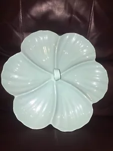 Tommy Bahama Summer EXTRA LARGE MELAMINE VEGGIE PLATTER TRAY 15” Clover Leaf - Picture 1 of 6