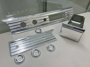 1963 IMPALA BEL AIR DASH TRIM MOLDING FASCIA (FACIA) SET with ASH TRAY & BEZELS - Bild 1 von 4