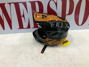 N4U Fox Racing Helmet Youth Black Gold NEW 28357-595-YL - Foto 1 di 9