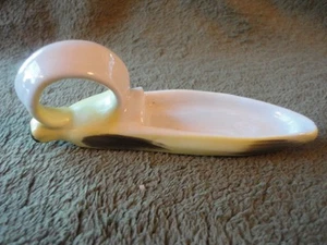 Porcelain Banana Trinket Dish Fruit Peel Handle German Unusual Vintage - Picture 1 of 5