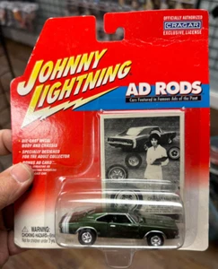 JOHNNY LIGHTNING AUTHENTIC DIE-CAST REPLICAS AD RODS 1968 DODGE CHARGER 1996 - Picture 1 of 2