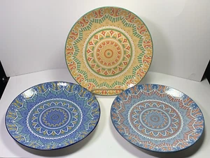 "3 platos de ensalada de porcelana Vancasso Mandala de 8,25"" de ancho" - Imagen 1 de 13