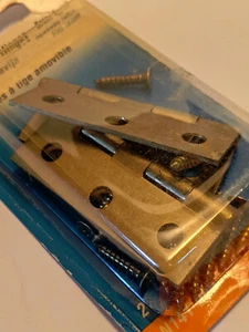 Removable Pin HINGES 2pc Brass 2 - 1/2" Cabinet Doors Storage Hardware N141-960 - Picture 1 of 2