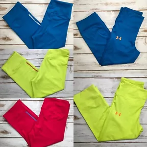 Leggings Under Armour Tagliati Capri Crops Palestra Athleisure Donna S M XL DIFETTO - Foto 1 di 39