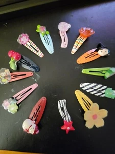 Gymboree EUC Replacement Barrette Singles  Monkey Snowman Turtle Witch Flower - Picture 1 of 15